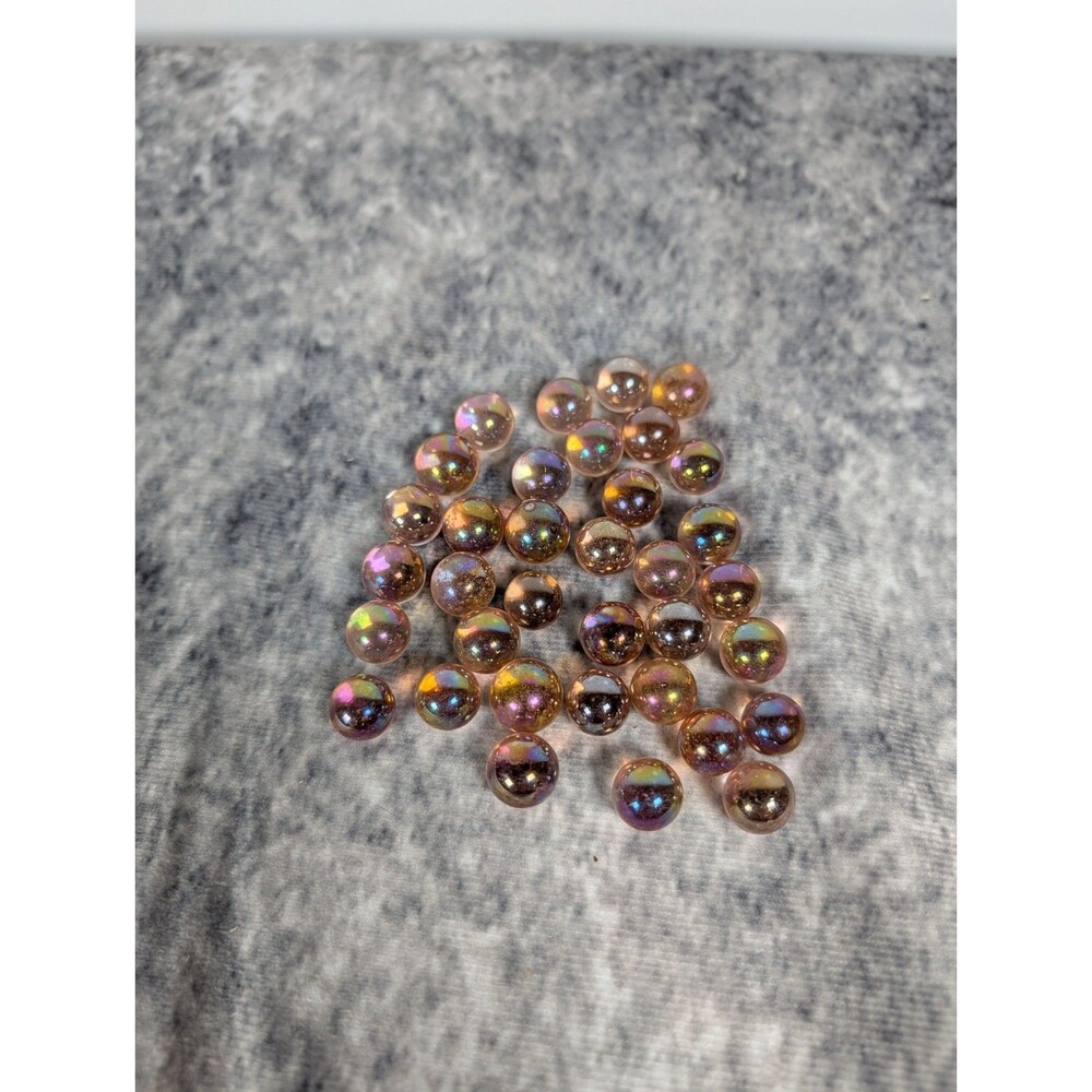 Vintage Iridescent Marbles 4.4 Oz
